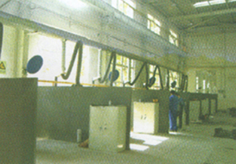 中央煙塵凈化系統用于多工位焊接