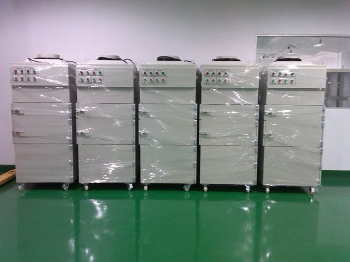 電池設(shè)備磨切機專用配套吸塵器交貨現(xiàn)場